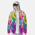 Adobk Colorful Glitter Dagon Fruit Men Women Full Zip Sun Protection