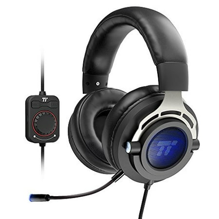TaoTronics USB Gaming Headset, Over Ear Headphones with True 7.1 Surround Sound for PC and Mac (LED Light, Soft Memory Foam