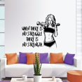 thumbnail image 3 of When There Is No Struggle There Is No Strength - Exercise Workout Quotes Fitness Quote Motivation Vinyl Wall Art Sticker Decal Home Gym Workout Area Fitness Sticker Decoration Size (18x20 inch), 3 of 3