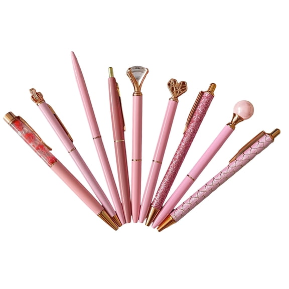 9Pcs Ballpoint Pen Twist Action Write Smoothly Refillable Retractable Ballpoint Pen for Student Teacher