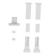 thumbnail image 3 of Accesorios para cortinas, manija de riel multifuncional blanca, pies de abrazadera de cuerda resistentes, kit de herrajes para cortinas de repuesto, 3 of 7