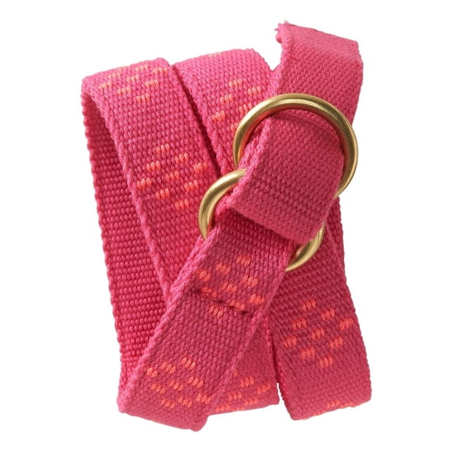 Cinturón tejido Aeropostale con lunares para mujer rosa grande