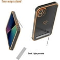 thumbnail image 6 of for iPhone 13 Case, Slim Shockproof Electroplated iPhone 13 Protective Phone Case, Black, 6 of 11