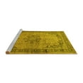 thumbnail image 2 of Ahgly Company Machine Washable Indoor Rectangle Persian Yellow Traditional Area Rugs, 3' x 5', 2 of 4