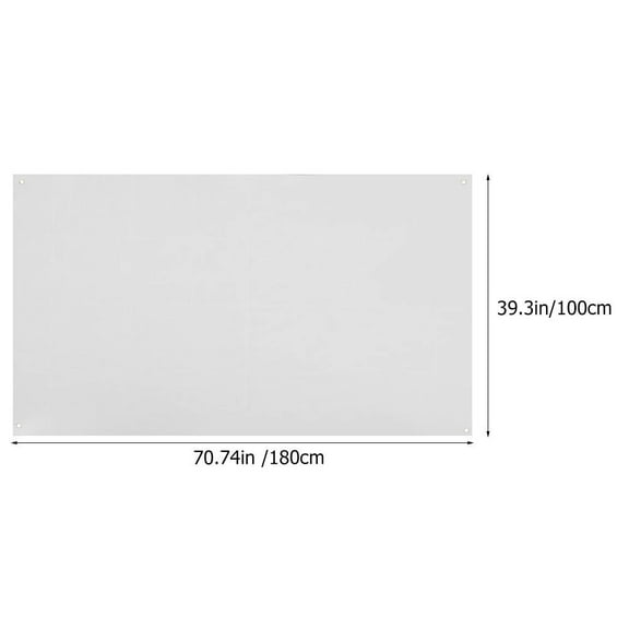 Worgeous White Banner Backdrop Polyester 1Pack