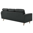 thumbnail image 3 of Valour 78" Leather Apartment Sectional Sofa - Timeless Charm & Contemporary Convenience, 3 of 3