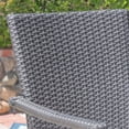 thumbnail image 2 of Baldwin Outdoor 5 Piece Acacia Wood and Wicker Dining Set with Cushions, Gray, Gray, 2 of 6