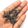 thumbnail image 2 of 100Pcs Fish Hook Spring Bait Feeder Lure Trap Accessories Fishbait Feeder Tackle,S, 2 of 9