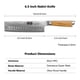 thumbnail image 2 of Cuchillo de Cocina HOSHANHO Nakiri Damasco 16.5 cm Mango de Madera, 2 of 7