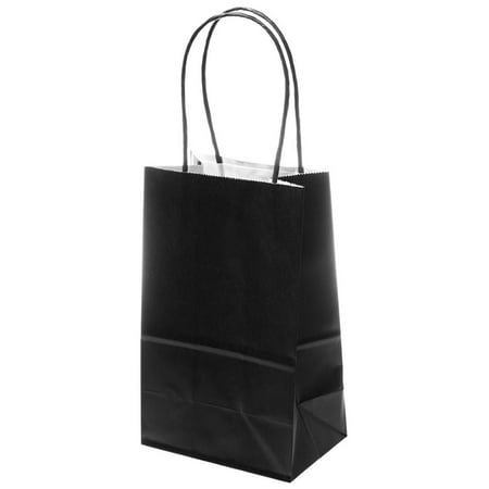 Small Black Kraft Gift Bags - Walmart.com
