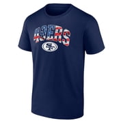 Men's Navy San Francisco 49ers Banner Wave Logo T-Shirt