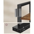 thumbnail image 4 of VASAGLE Estantería de 6 niveles, estantería con marco de acero, estante para libros para sala de estar, oficina en casa, estudio, 11.8 x 26 x 73.2 pulgadas, estilo industrial, marrón rústico y negro, 4 of 7
