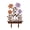 C, variant on Flower Metal Garden Edging Decorative Rustic Rusted Style Border for Yard and Landscaping