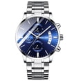 thumbnail image 1 of Reloj luminoso multifuncional para hombre Reloj de cuarzo con tres ojos y seis manecillas de moda, 1 of 4