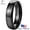 Black, variant on Tungsten Carbide Classic Polished Plain Dome Wedding Band Promise Ring Men Women 5.5MM