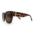 thumbnail image 6 of Polarized Oversized High Temple Horn Rim Fit Over Fashion Sunglasses Tortoise - Brown, 6 of 8