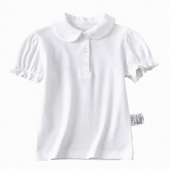JUMEYU Baby T Shirts for Girls Girls Shirt Toddler T-Shirt Concert Shirts Summer Short Sleeve Top 12 18 Months (White,12-18 Months)