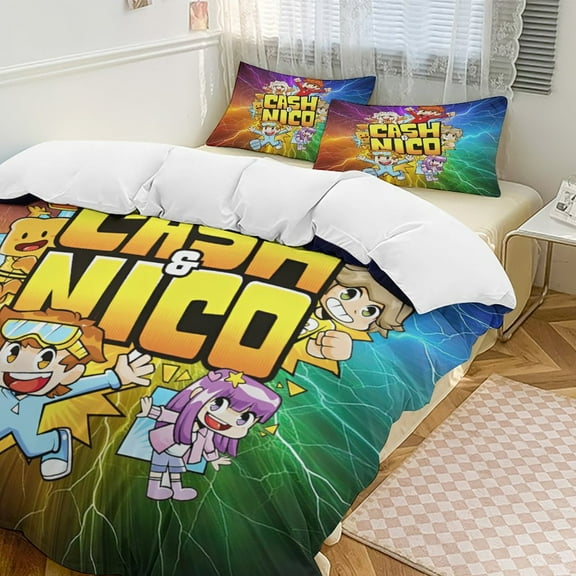 Cash And Nico Comfortable 3-Piece Bedding Set Pillow Case Bed Duvet Cover Pillowcases