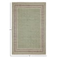 thumbnail image 3 of Casavani Hand Woven Block Printed Floor Mat, Green 3x5 feet, 3 of 6
