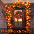thumbnail image 4 of TETOU 4pcs Maple Leaves String Light Orange Maple Garland 40Ft 80Leds in total Fall Thanksgiving Halloween Decoration, 4 of 6