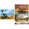 DINOSAURS: 3 Lenticular 3D Postcard Greeting Cards - Dilophosaurus, Velociraptor, Pachycephalosaurus - Pre-Historic
