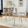 thumbnail image 4 of Set of 4 Dining Chairs, Stylish Modern Style, Suitable for Dining Room, with Sturdy Sliver Metal Legs., 4 of 8
