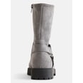 thumbnail image 2 of Weekend Academy Girls Faux Suede Moto Boots, 2 of 7
