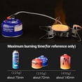 thumbnail image 4 of Bulin Réchaud de Camping, 3800 Réchaud à Gaz Pliable Portable Léger, Poche Réglable Unique Kit de Cuisson de Survie d'Urgence pour Extérieur, Randonnée, avec Sac de Transport, 4 of 5