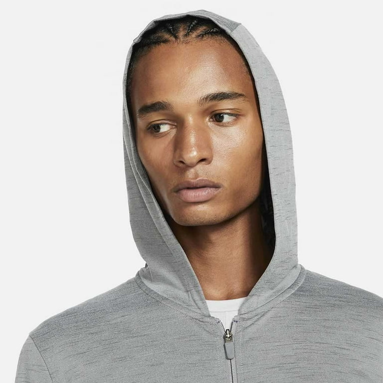 Nike Yoga Dri FIT Big Tall Mens Full Zip Hyper Dry Light Jacket Hoodie Smoke Grey Iron Grey Black 4X Large Walmart