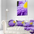 thumbnail image 1 of Large Violet Flower Petal Close up - Large Flower Canvas Wall Art, 1 of 3