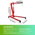 thumbnail image 5 of Zhuotong Heavy-Duty Hydraulic Engine Hoist, Shop Crane with 360° Casters, Extendable Boom Engine Lift, Portable Hoist for Garage, Auto Repair & Warehouse, 5 of 8