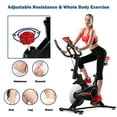 Indoor Exercise Bike Fitness Cardio W/4way Adjustable Seat
