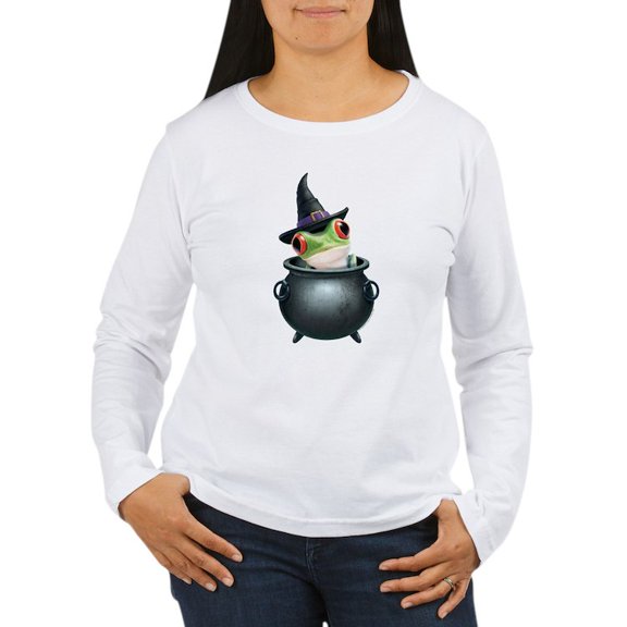 CafePress - PD Moreno's Halloween Women's Long Sleeve T Shirt - Women's Long Sleeve Graphic Casual T-Shirt