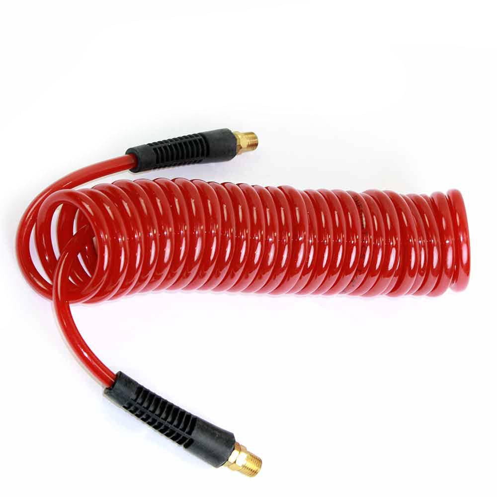 20 ft Recoil POLYURETHANE RE COIL AIR HOSE with 1/2'' Swivel Orange 