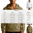thumbnail image 3 of DPTALR Men's Solid Color Long Sleeve Hooded Zip Up Cardigan, Ice Silk Thin Sun Protection Jacket,Orange,Big and Tall Men XXXL, 3 of 9