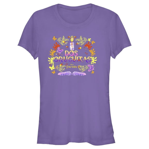 Junior's Encanto Dos Oruguitas Two Caterpillars  Graphic Tee Purple 2X Large