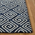 thumbnail image 4 of SAFAVIEH Metro Lauressa Geometric Area Rug, Navy/Ivory, 6' x 6' Square, 4 of 9