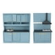 thumbnail image 2 of Kit De Muebles De Cocina Para Casa De Muñecas, Juego De Gabinete De Cocina De Madera De Simulación Innovador Para Accesorios De Casa De Muñecas, 2 of 7