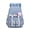 Blue, variant on Plaid Patchwork Nylon Backpack with Pendant, 11.8x16.5x9.1 Inch, Fits 14 Inch Laptop, Student Campus Bag with Adjustable Ribbon Buckles, Water-Resistant, Casual Travel Daypack, Black Plaid, By Harlik