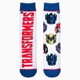 thumbnail image 2 of ODD SOX – Transformers Split – Novelty Crew Socks – Size Large – Men's 8–12 / Women's 9.5–13.5 – Tv, 2 of 6
