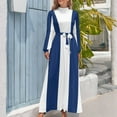 thumbnail image 4 of Vestido largo de rayas West Brom Vestido de noche para mujer Moda mujer Vestido vintage Vestidos de noche para mujer, 4 of 5