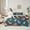 Orange Deepblue, variant on Homewish Wild Dinsaur 7-Piece Twin Bedding Sets,Safari Animal Bedding Comforter Set,Deepblue Brown Sheet Sets For Bots Kids,Super Cozy Room Decor Reversible