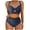Blue, variant on Aofany Womens Bikini Swimsuits Two Piece Bathing Suits High Waisted Bikini Sets for Women Plus Size Swimwear
