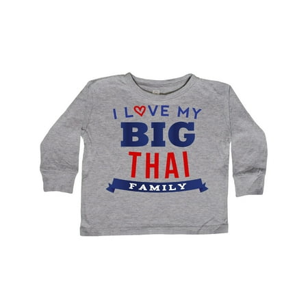 

Inktastic Thailand I Love my Thai Family Gift Toddler Boy or Toddler Girl Long Sleeve T-Shirt