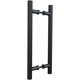 thumbnail image 1 of Tirador para puerta corredera, por ambos lados, en forma de H, resistente tirador para puerta batiente, negro Longitud 500 mm Distancia entre agujeros 300 mm, 1 of 5
