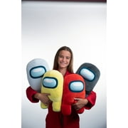 Among Us 16 Super-Soft Squishy Plush Toy – Black, Stretch Fabric.