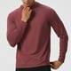 thumbnail image 4 of pstuiky mangas largas para hombre, Blusa deportiva transpirable de manga larga con capucha para hombre, color liso Tops de hombre l, 4 of 4