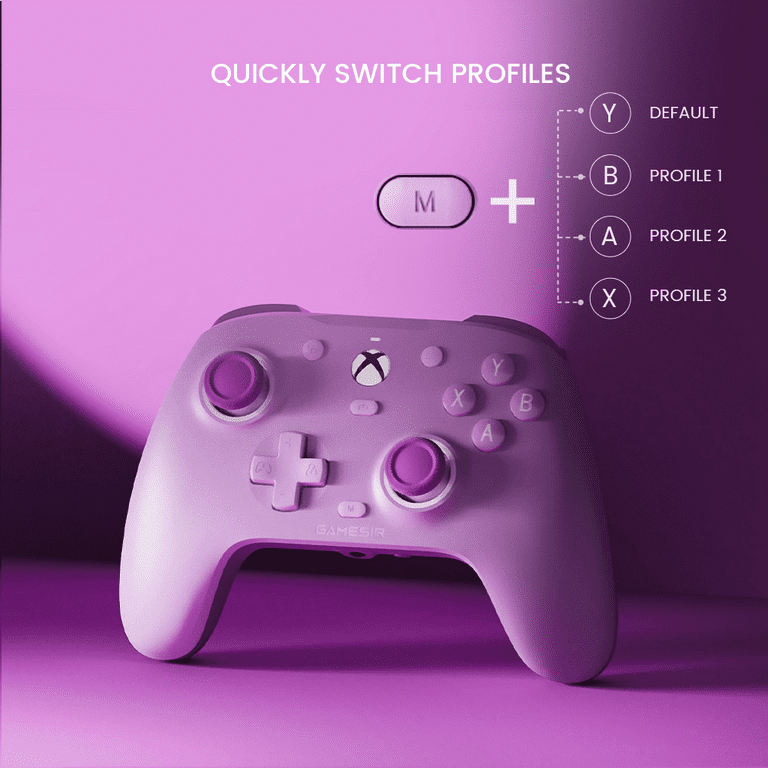 GameSir G7 SE Gamepad Wired Game Controller for Windows PC, Xbox Consoles, Plug and Play Gaming Gamepad with Hall Effect Joysticks/Hall Trigger, 3.5mm Audio Jack (Purple Version)