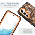 thumbnail image 5 of For Samsung Galaxy S23 Heavy Duty Rugged Shockproof Full Body Protection 360 Swivel Kicktand Holster Belt Clip And Built in Screen Protector Phone Cover Case - Camo Orange, 5 of 5