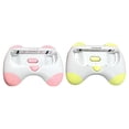 thumbnail image 2 of EMpuñadura de Mando 2 uds controlador empuñadura accesorios cómodos para interruptor OLED (rosa amarillo), 2 of 9